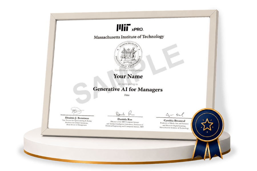 Generative AI for Managers - MITxPRO